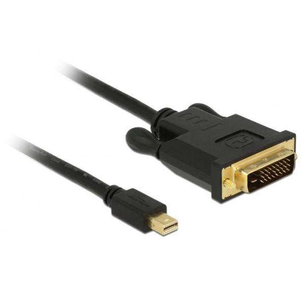 DELOCK Kabel mini Displayport 1.1 Stecker > DVI 24+1 Stecker 2 m 83989