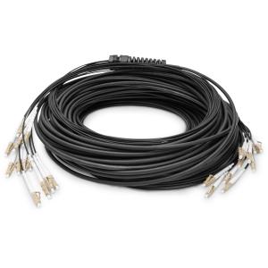 DIGITUS LWL Patchkabel LC->UPC 30m Vorkonfektioniert OM4 12 DK-2433CU030BK-BBB
