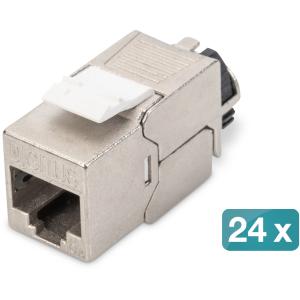 DIGITUS Keystone Jack Cat6a. Set 24 Stück DN-93617-24