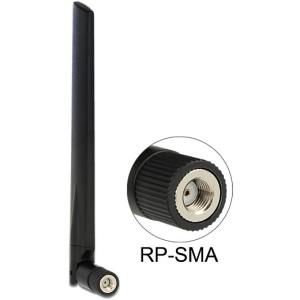 DELOCK Antenne WLAN RP-SMA 802.11 ac/a/h/b/g/n 3-5 dBi omni Gelenk schwarz 88898