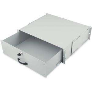 DIGITUS Schublade 3HE 483mm grau abschließbar DN-19 KEY-3U