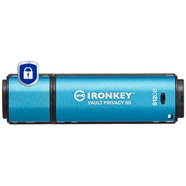 STICK USB-Stick 512GB Kingston IronKey Vault Privacy 50 retail IKVP50/512GB