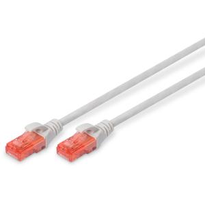 DIGITUS Patchkabel Cat6 U/UTP 2xRJ45 1.5m grau Hebelschutz DK-1617-015