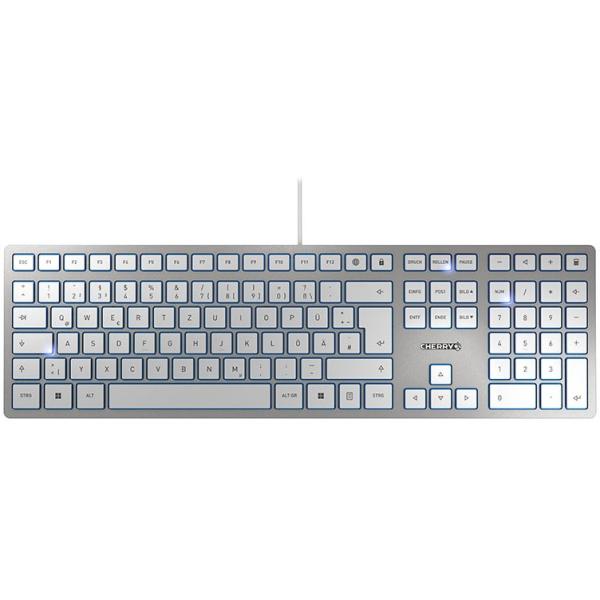 Cherry Keyboard KC 6000 Slim [DE] silver/white JK-1600DE-1