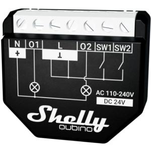 Shelly Relais "Wave 2PM" max. 16A 2 Kanäle Unterputz Messfunktion Shelly_W_2PM