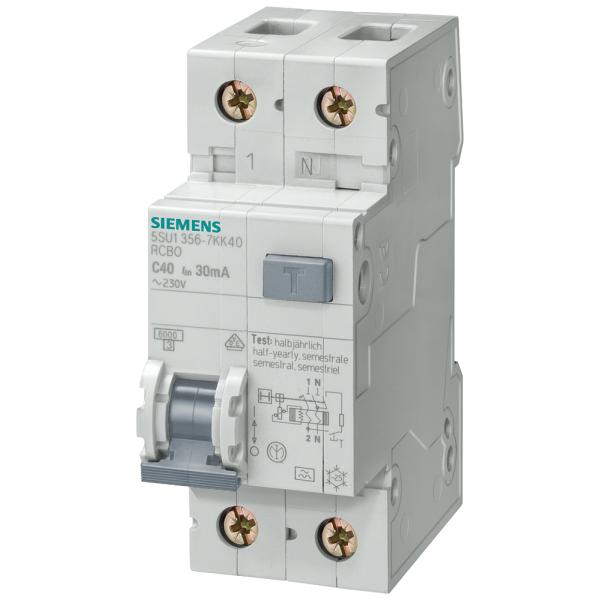 5SU1356-6KK10 FI/LS-Schalter B10A 30mA SIEMENS A,30MA 1+N-P 6KA 5SU13566KK10 (4001869306704)