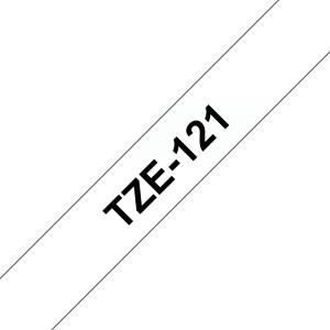TZE121 BROTHER PTOUCH 9mm KLAR-SCHWARZ Schriftband 8m laminiert