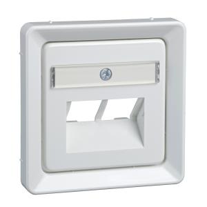 Zentralplatte UAE 2 RJ45 ELSO 1 reinweiss 206534 (4013984137279)