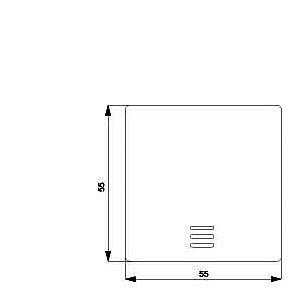 Wippe mit Fenster SIEMENS Fenster, 55X55MM 5TG6200 (4001869232966)