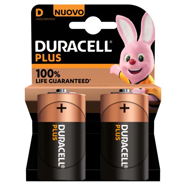 2 Duracell Batterien Plus Mono D 1,5 V MN1300BPLUS-B2NEU (5000394141988)