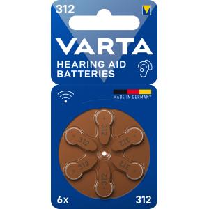6 Varta Knopfzellen 312 1,45 V 24607 101 416 (4043752393569)