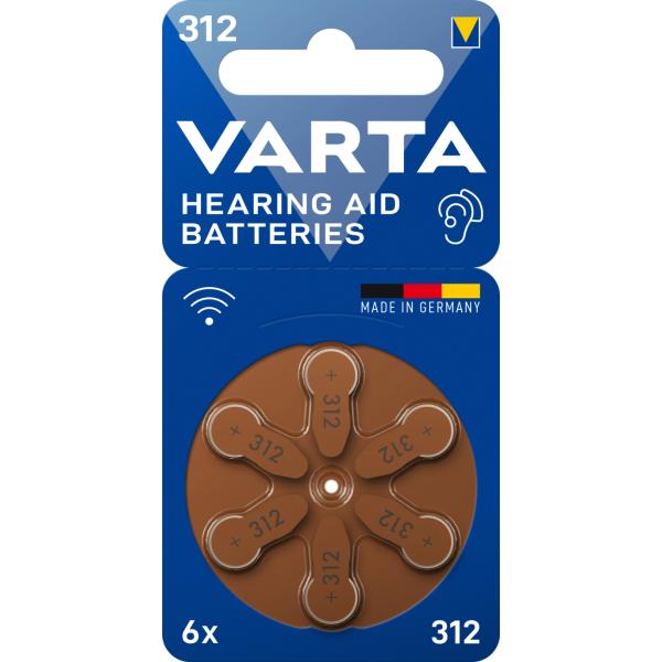 6 Varta Knopfzellen 312 1,45 V 24607 101 416 (4043752393569)