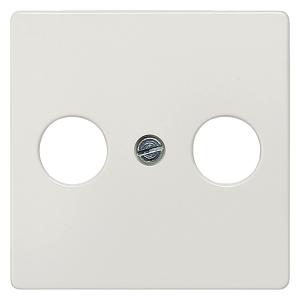 Antennen-Abdeckplatte 55x55mm SIEMENS Titanweiss 5TG2561 (4001869045030)