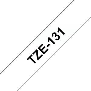 TZe-131 Schriftbandkassette laminiert 12 mmx8 m schwarz auf farblos BROTHER TZE131 (4977766684811)
