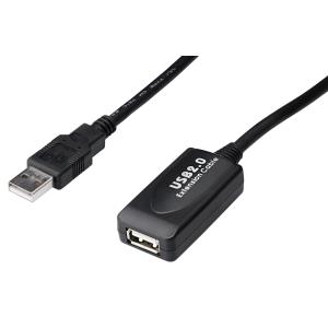 USB Verlängerungskabel, Stecker-Kupplung, 15, 0 m DIGITUS DA-73101 (4016032306450)