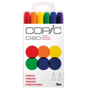 Marker ciao, 6er Set 'Primary' COPIC 22075661 (4511338053614)