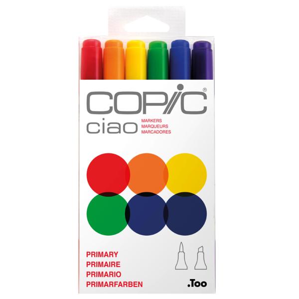 Marker ciao, 6er Set 'Primary' COPIC 22075661 (4511338053614)
