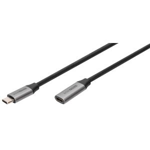 USB 3.0 Gen.1 Verlängerungskabel, USB-C, 1, 0 m DIGITUS DB-300230-010-S (4016032481188)