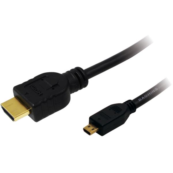 HDMI Kabel, A-Stecker - D-Stecker Micro, 2, 0 m LogiLink CH0032 (4260113575758)