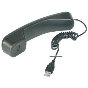 USB Telefonhörer, schwarz, Plug & Play DIGITUS DA-70772 (4016032185222)