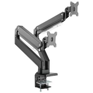 Universal Dual-Monitorarm, Klemmbefestigung, schwarz DIGITUS DA-90427 (4016032479765)