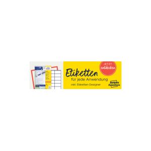 Universal-Etiketten ultragrip 70x36 mm weiß 240 Etiketten permanent AVERY ZWECKFORM 6122 (4004182433089)