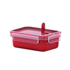 Mikrowellendose CLIP & MICRO, 1, 2 Liter, rot emsa 517776 (4009049444703)