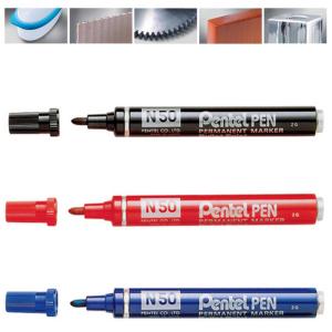 Permanent-Marker N50, blau, Rundspitze Pentel N50-C (3474370750020)