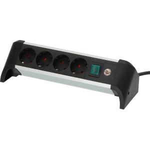 Tisch-Steckdosenleiste Alu-Office-Line, 4-fach brennenstuhl 1391040400 (4007123677535)