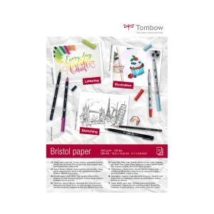 Tombow Zeichenblock 'Bristol', DIN A6, blanko, 250 g/ qm TOMBOW PB-MARK-COVER-6 (4003198950351)