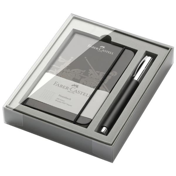 FABER-CASTELL Schreibgeräte-Set Ambition Edelharz, schwarz Faber-Castell 149624 (4005401496243)