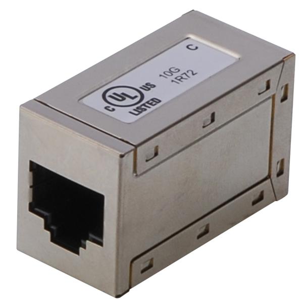 Modular Adapter Kat.6A, geschirmt, 2 x RJ45 Kupplung DIGITUS DN-93905 (4016032291824)