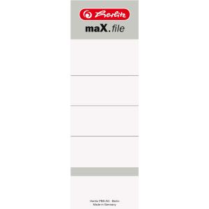 Ordnerrücken-Einsteckschilder maX.file, 54 x 190 mm herlitz 300011502 (4008119743104)