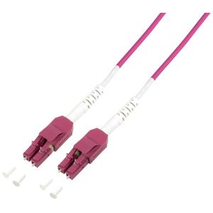 LogiLink Uniboot LWL Patchkabel, 2x LC-Duplex, OM4, 0, 5 m FP4UB00 (4052792056815)