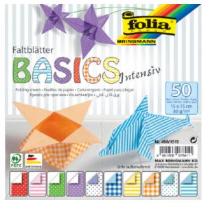 Faltblätter 'Basic Intensiv', 150 x 150 mm, 50 Blatt folia 498/1515 (4001868078411)