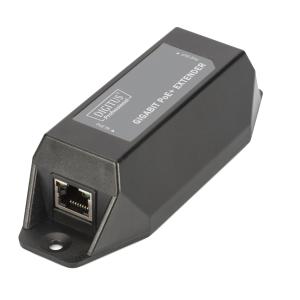 Gigabit PoE + Extender, 100 m, Farbe: schwarz DIGITUS DN-95123 (4016032391531)