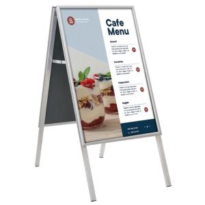 Plakatständer CLASSIC, B1, silber EUROPEL 355113 (8713931351135)