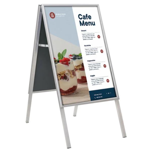 Plakatständer CLASSIC, B1, silber EUROPEL 355113 (8713931351135)