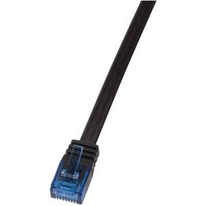 LogiLink U/ UTP Flach-Patchkabel, Kat. 6, 3, 0 m, schwarz CF2063U (4052792024418)