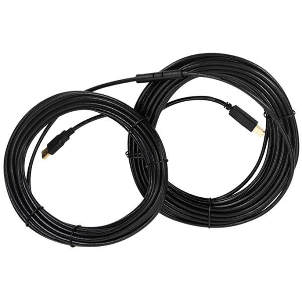 USB 2.0 Aktives Verlängerungskabel, 20, 0 m, schwarz LogiLink UA0266 (4052792039306)