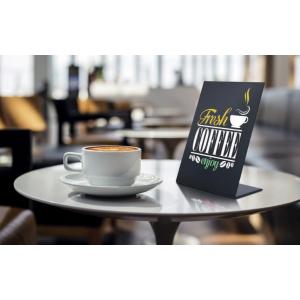 Tischaufsteller L-SHAPE, DIN A5, schwarz Securit TBA-BL-A5 (8718226499745)