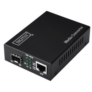 Gigabit Medienkonverter, RJ45/ SFP, Reichweite: 80 km DIGITUS DN-82130 (4016032293163)