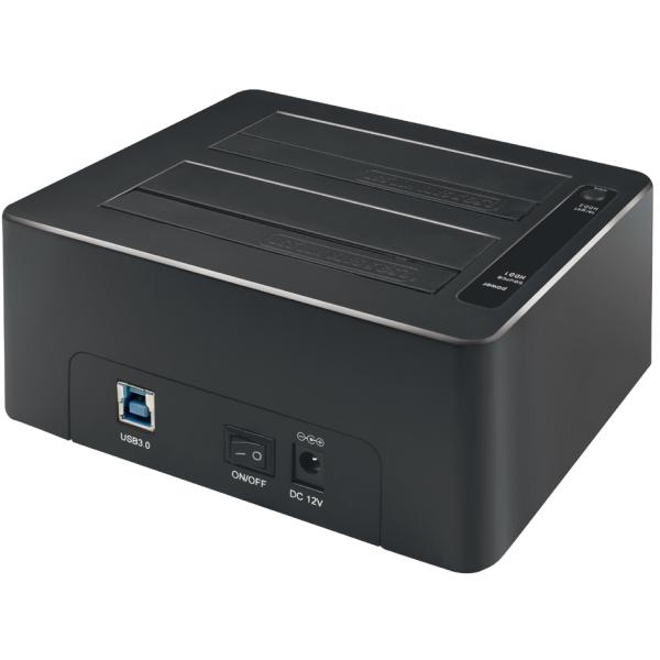 USB 3.0 Festplatten Docking Station, 2x 2, 5'/ 3, 5' LogiLink QP0029 (4052792050158)