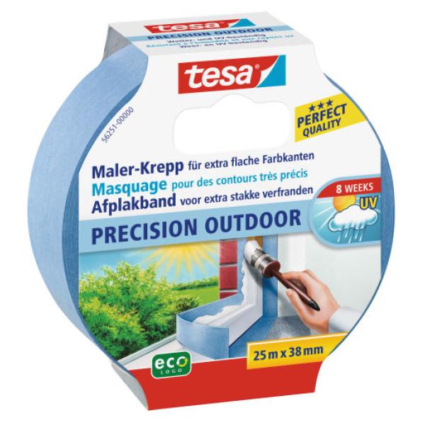 ecoLogo Maler Krepp Precision Outdoor Papierabdeckband tesa 56251-00000-03 (4042448149978)