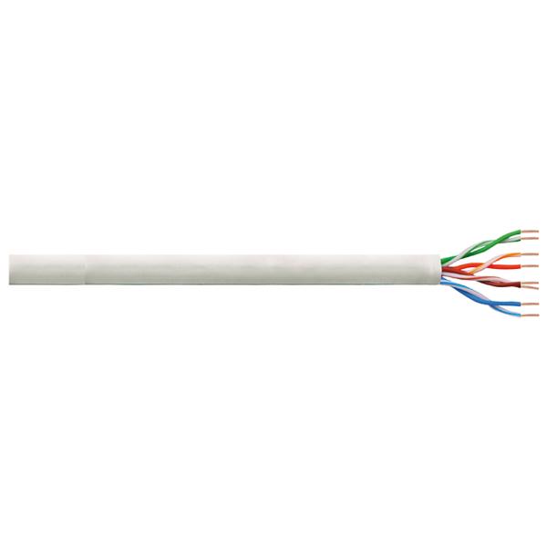 LogiLink Installationskabel, Kat. 6, U/ UTP, 100 m, lichtgrau CPV0033 (4260113573655)