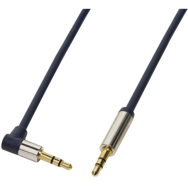 Audiokabel, 2 x 3, 5 mm Klinke, 1, 0 m, gewinkelt LogiLink CA11100 (4052792034479)
