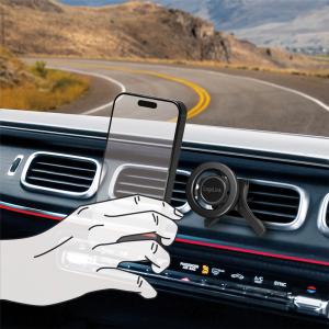 3-Punkt-Smartphone-KFZ-Magnethalter, schwarz LogiLink AA0167 (4052792072174)