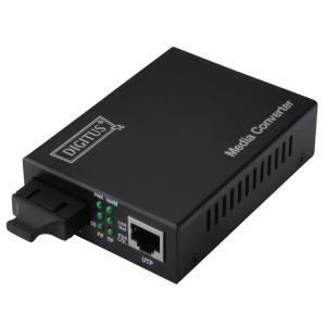 Gigabit Medienkonverter, RJ45/ SC, Singlemode DIGITUS DN-82121-1 (4016032293132)