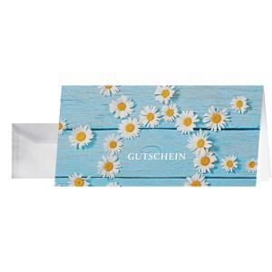 Gutscheinkarte 'Daisy', DIN lang, 220 g/ qm sigel DS102 (4004360810299)