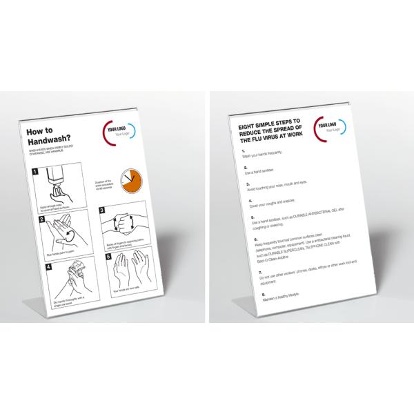 Präsentationsständer, DIN A4, aus Acryl, transparent DURABLE 8596-19 (4005546889092)